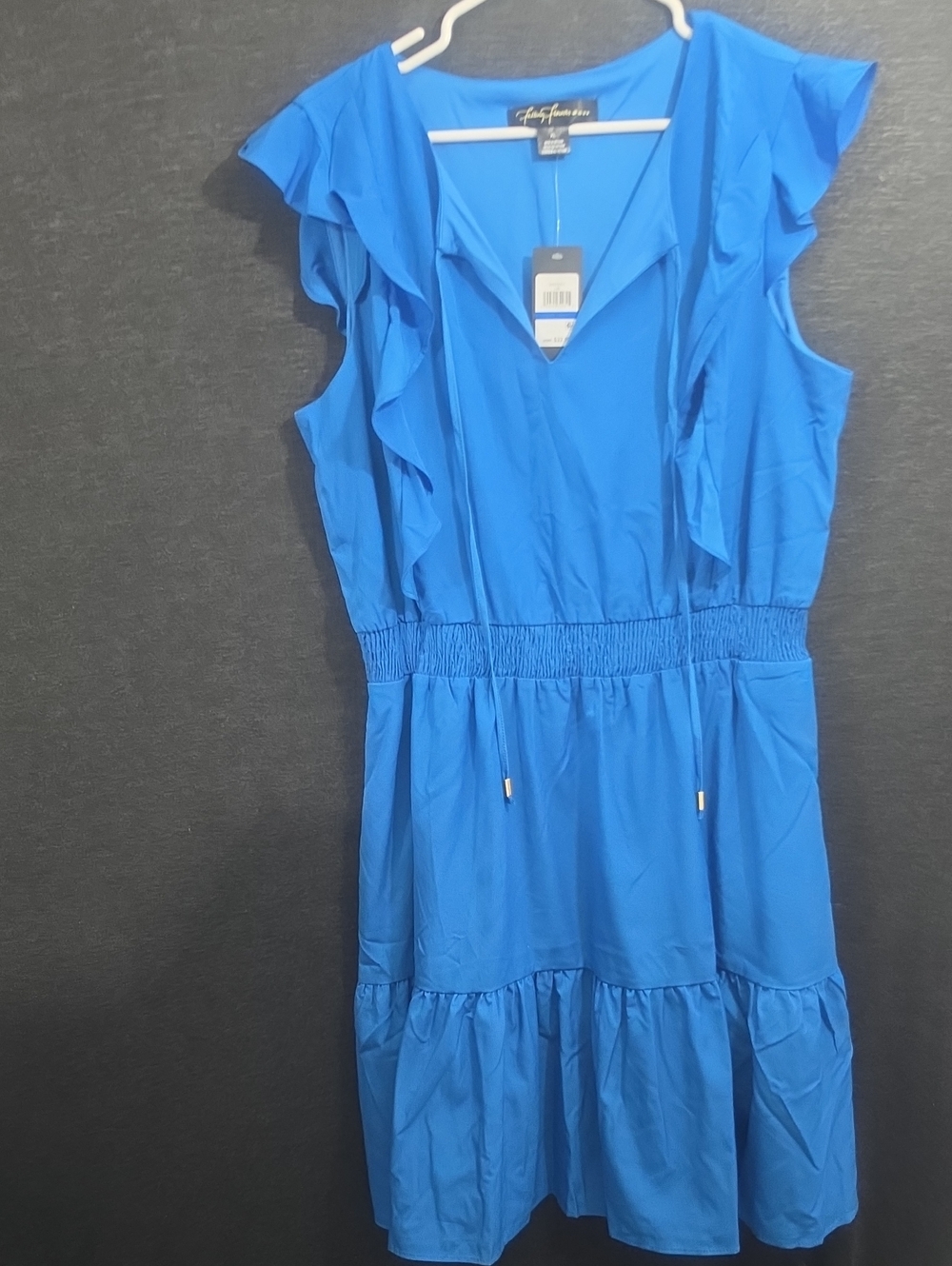 V-Neck Blue Women's Dress